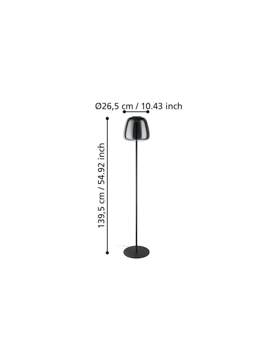 Eglo LED Floor Lamp H139.5xW27.5cm. with RGB Light Black