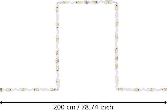Eglo Ταινία LED 24V Ρυθμιζόμενο Λευκό Φως 2m με Τηλεχειριστήριο