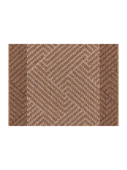 Non-Slip Kitchen Mat Runner Carmel Brown-Sand 80x160