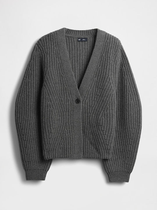 Γυναικείο Crop Πουλόβερ Βαμβακερό Charcoal Heather Grey