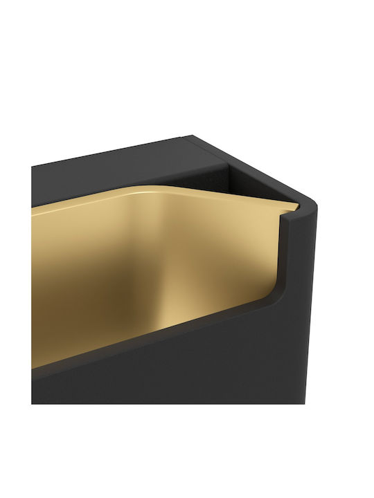 Eglo Feloniche Modern Lamp Wall with Integrated LED and Warm White Light Black 22x10cm