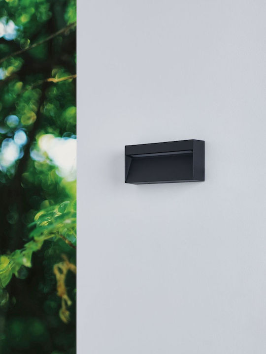 Eglo Стенен Външен Плафон LED IP65 с Топло бяло Светлина 20x9x9εκ.