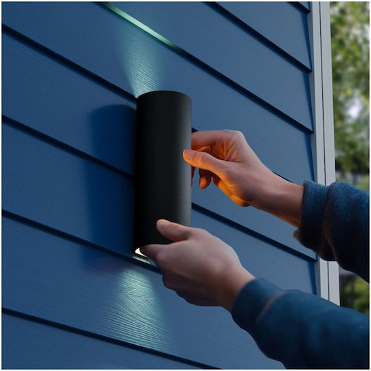 Calex Lumină de exterior montată pe perete LED IP54 8W cu Alb Cald Lumină Dublu Fascicul
