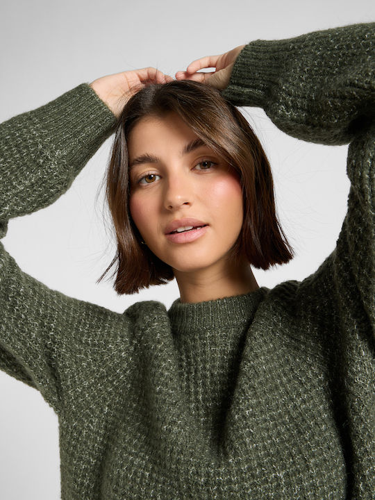 Damen Pullover Olive Gray, Khaki