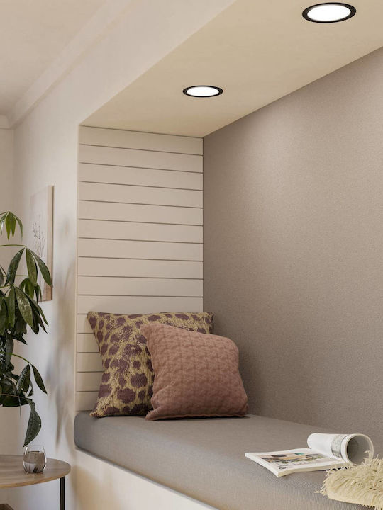 Eglo Round Recessed LED Panel 10.5W with Natural White Light 4000K 16.6cm