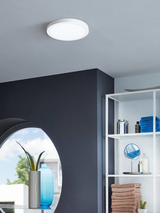 Eglo Fueva 5 Rund Draußen LED Panel 16.5W mit Warmes Weiß Licht 3000K