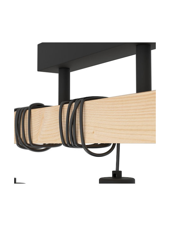 Eglo Ceiling Mount Light Brown with Socket E27