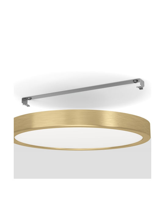 Eglo Fueva Ceiling Mount Light 28.5cm Gold with Integrated LED and Remote Control