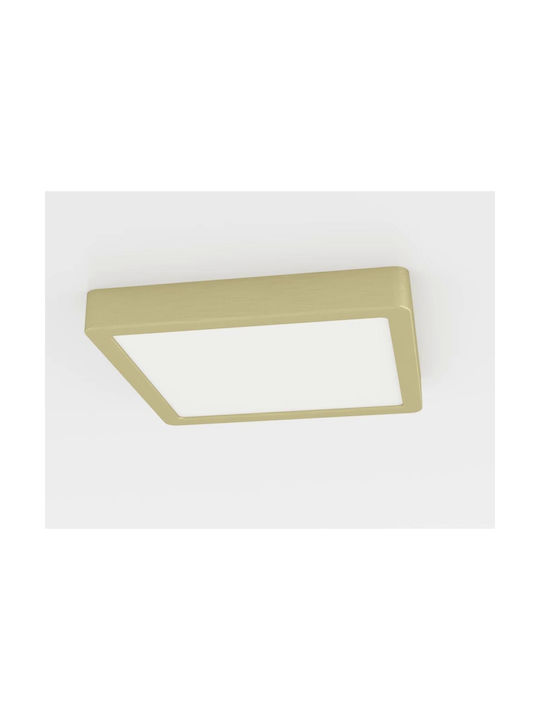 Eglo Fueva Ceiling Mount Light 21cm Gold with Integrated LED and Remote Control