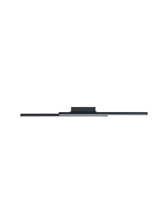 Eglo Fraioli-Z Smart Ceiling Mount Light 105.5cm Black with Integrated LED and Remote Control