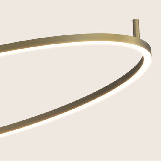 Zambelis Lights Ceiling Mount Light Gold with Integrated LED