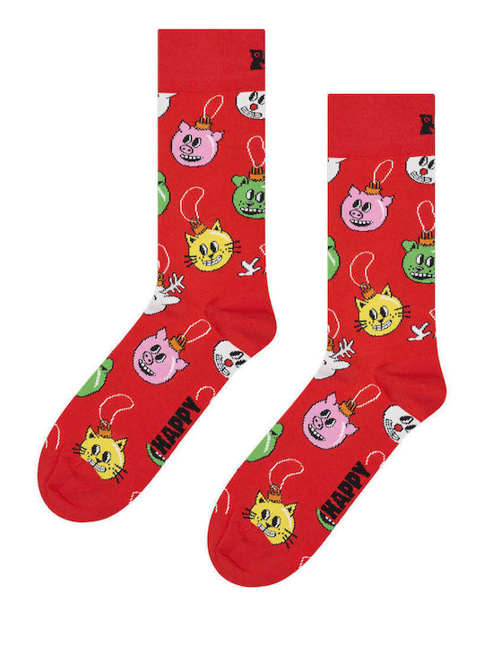 Happy Socks Holiday Γυναικείες Κάλτσες Κόκκινες