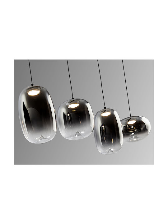 Onice Adjustable Pendant Light Black 21x21cm