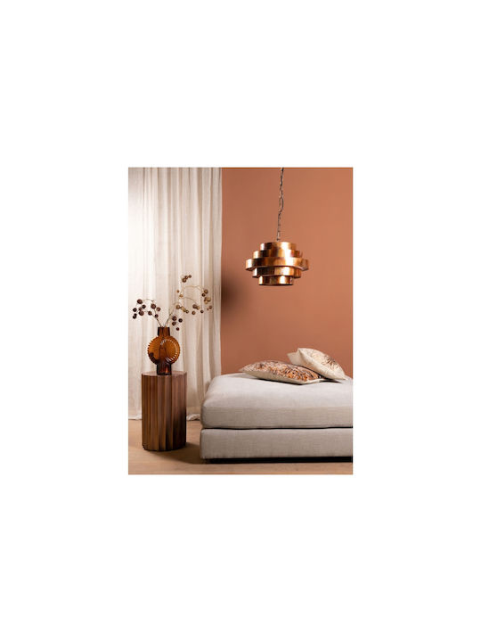 Zanth Ptmd Κρεμαστό Φωτιστικό Χάλκινο με Ντουί E27 42x42x29.5εκ.