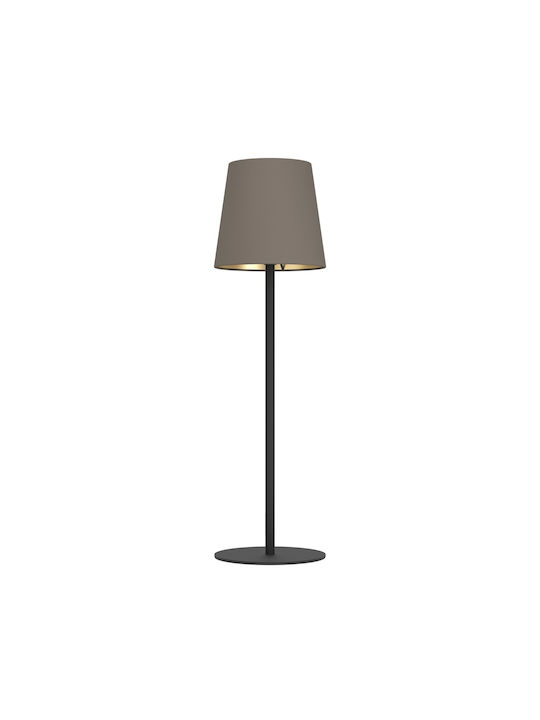 Eglo LED Table Lamp with Black Shade and Base
