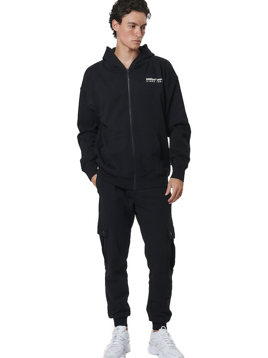 Black Hoodie Cardigan