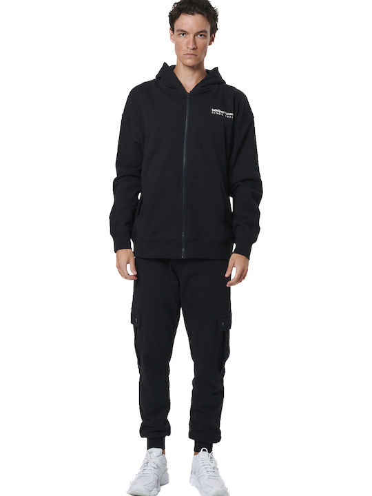 Black Hoodie Cardigan