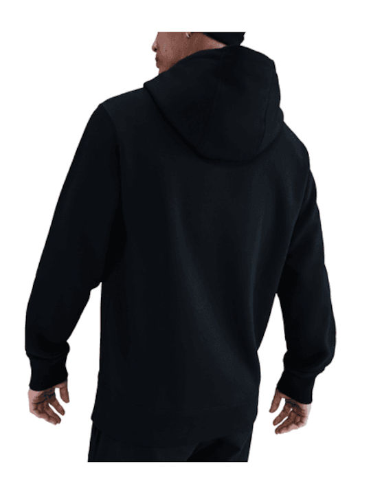 Sweatshirt With Hood Black