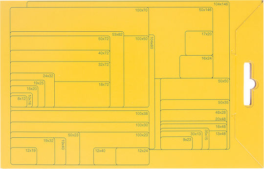 Stef Labels Small Adhesive Labels in White Color 100x23mm