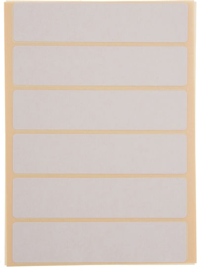 Stef Labels Small Adhesive Labels in White Color 100x23mm