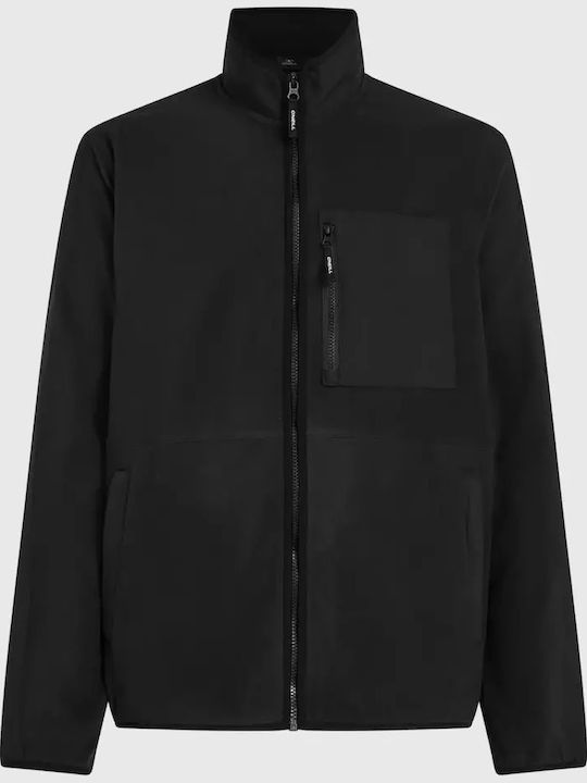 Ανδρική Ζακέτα Fleece Μαύρη