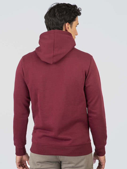 Sweatshirt mit Kapuze Wein