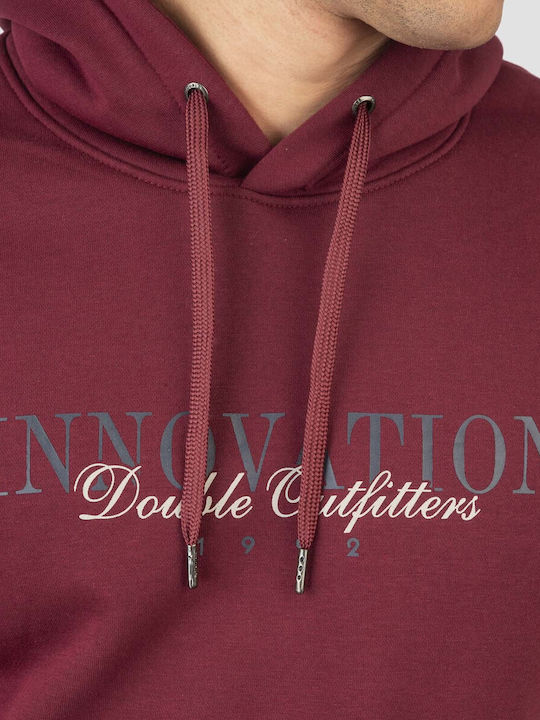 Sweatshirt mit Kapuze Wein