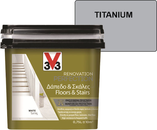 V33 Renovation Perfection Floors & Stairs Χρώμα Γκρι Titanium 750ml