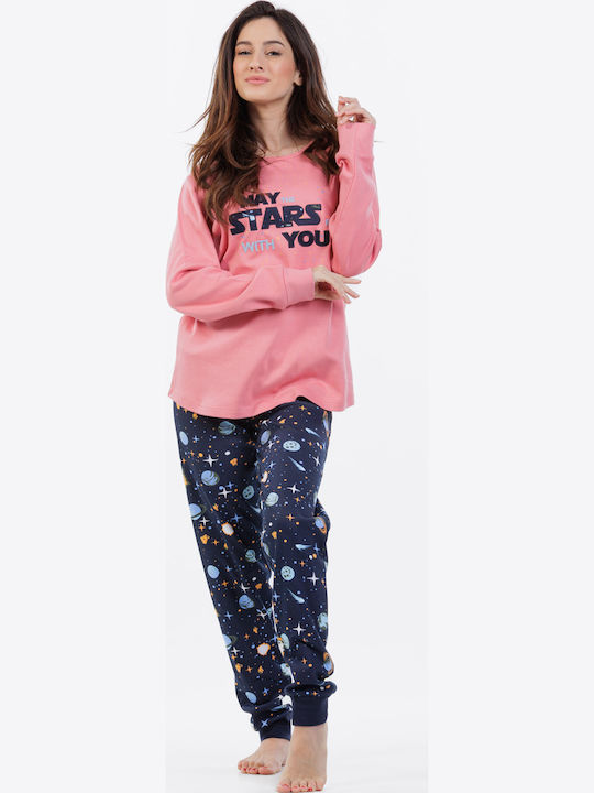 MEI Set Pijamale pentru Femei Coral
