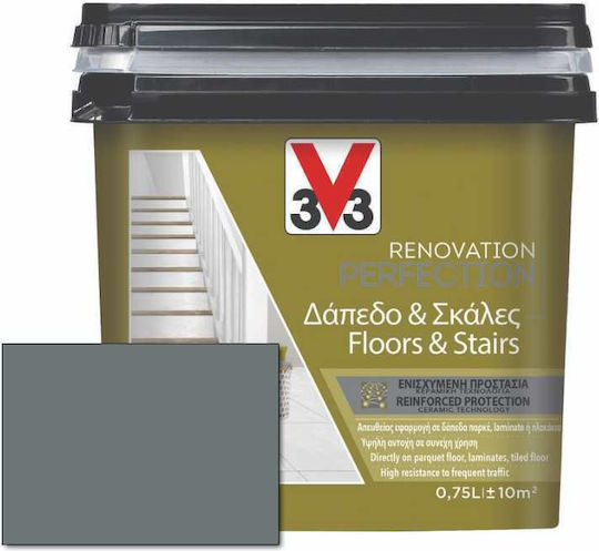 V33 Colour Renovation Perfection Floors & Stairs Carbonate Carbon Grey 750ml