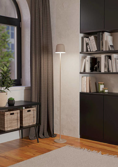 Eglo LED Floor Lamp with Warm White Light 440lm Beige
