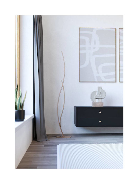 Eglo Grisolia LED Φωτιστικό Δαπέδου με Φυσικό Λευκό Φως 2500lm Καφέ