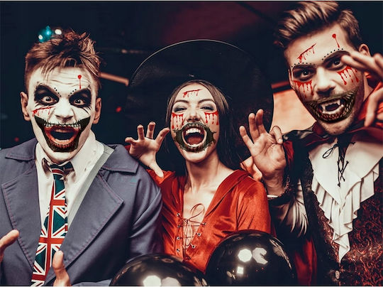 Set of 3 Semi-permanent Tattoos Zola Halloween Monster Design
