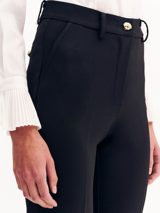 Damen Stoff Hose Black
