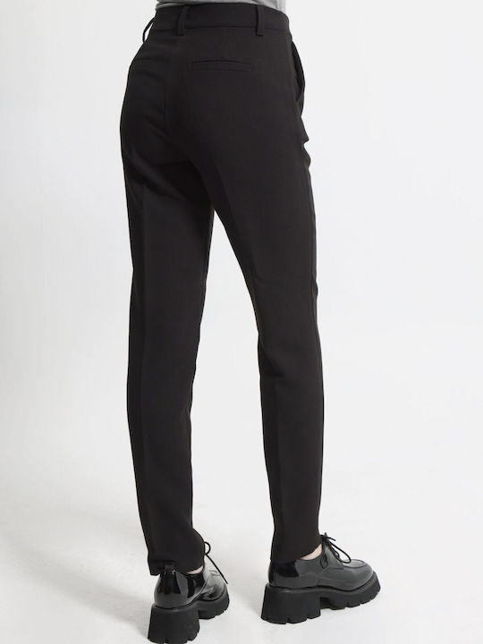 Dama Tesatura Pantaloni Black