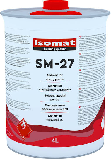 Isomat SM-27 Διαλυτικό Διάφανο 4lt 15700427