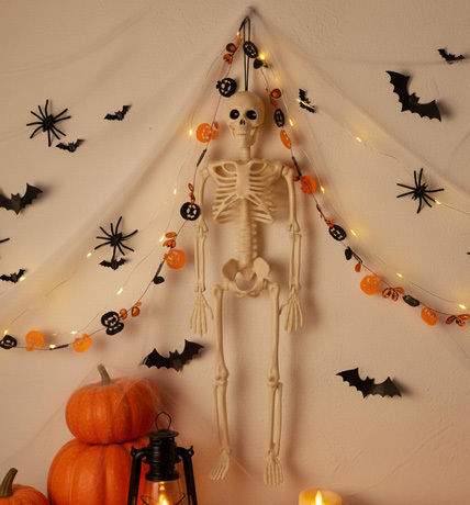 Halloween Skeleton Decoration Zola 40 Cm Hanger Abs White
