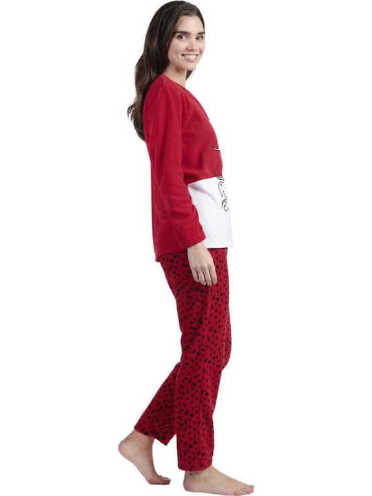 Disney Winter Women's Pyjama Set Red Dalmatian