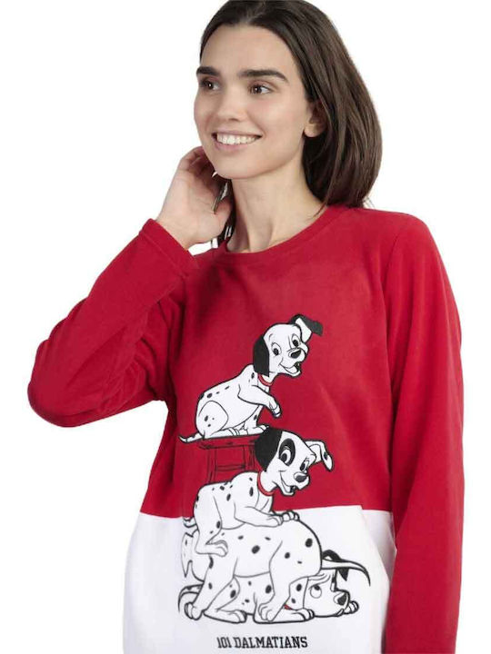 Disney Winter Women's Pyjama Set Red Dalmatian