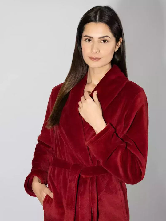 Harmony Winter Women's Robe Wine