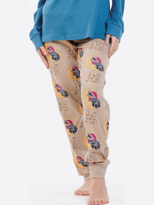 MEI Set Pijamale pentru Femei Turquoise