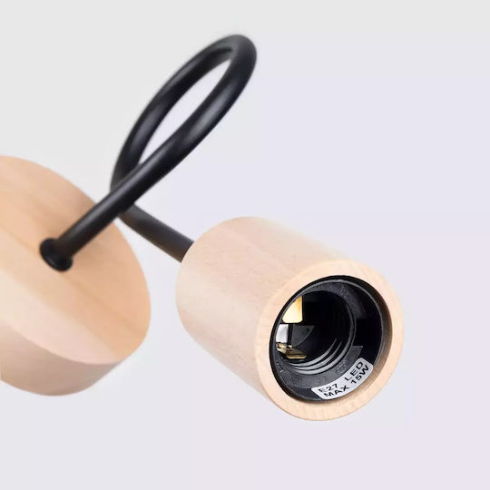 Sollux Classic Lamp Wall with Socket E27 Black