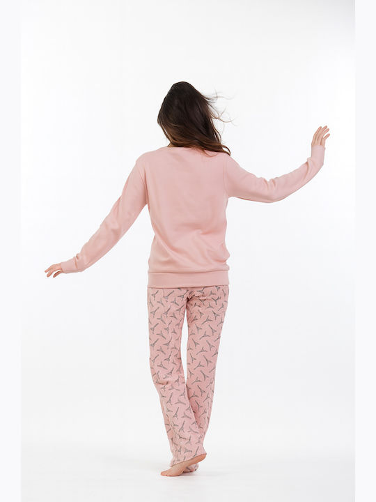 MEI Set Pijamale pentru Femei Pink