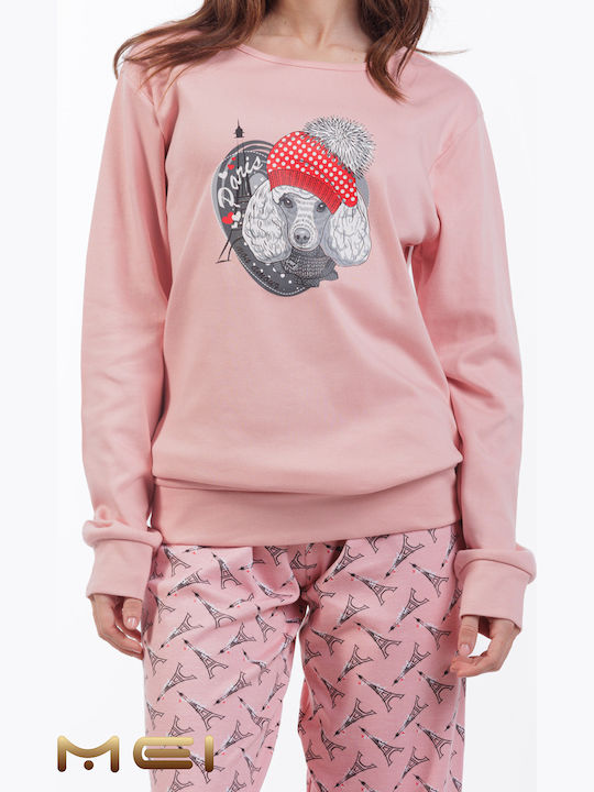 MEI Set Pijamale pentru Femei Pink