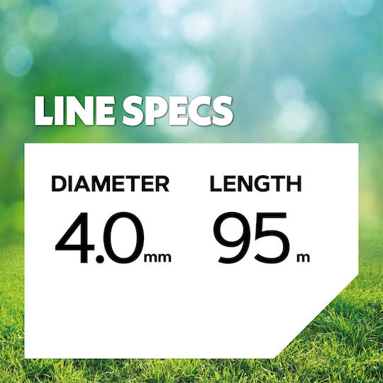 Oregon 0369-388-Y Mähfaden Länge 95m und Dicke 4mm
