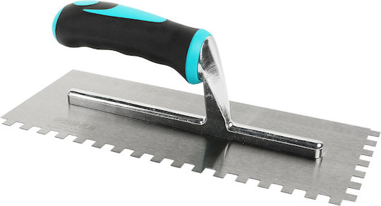 Bihui Tile Spatula Inox Serrated 280x115mm with Plastic Handle with Tooth 8x8mm PTCB08