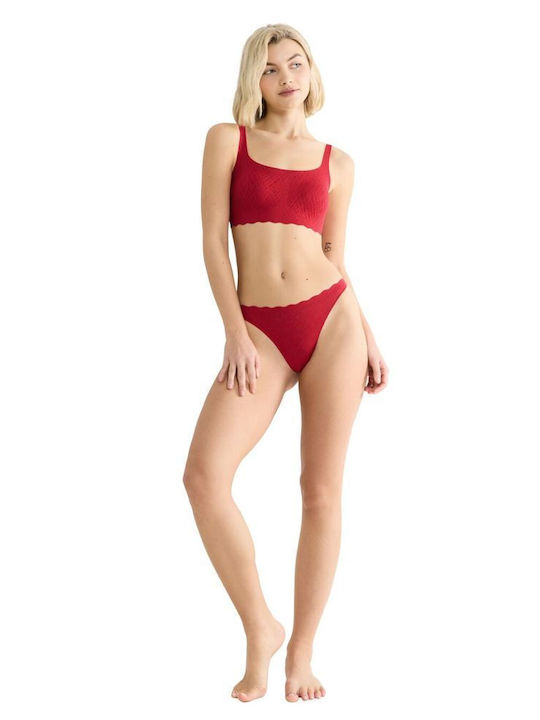 Feel Bliss Femeie Șir de caractere fără cusături Red