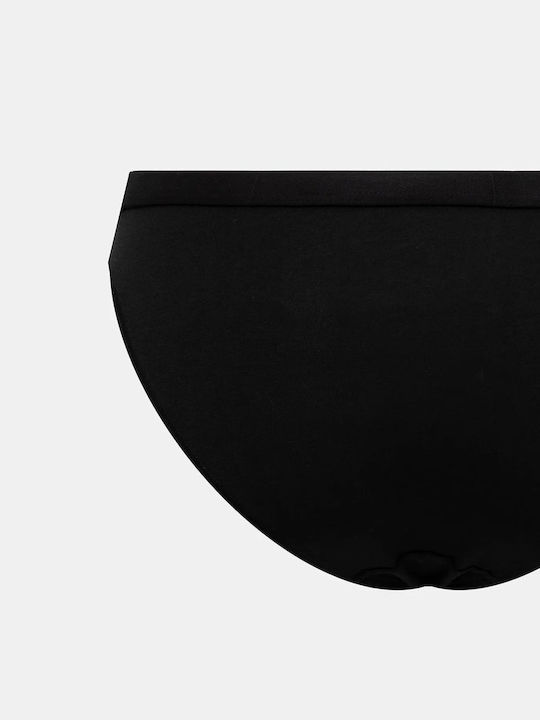 Baumwolle Damen-Slips 3er Pack Schwarze