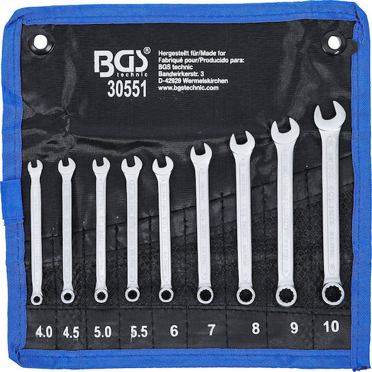 BGS Technic Сет Германополигонни с Размер от 4mm до 10mm 9бр