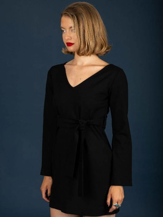 Mini Damenkleid Jet Schwarz